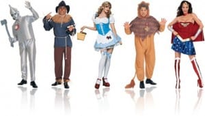 fantasias de carnaval mágico de oz homem de lata, espantalho, dorothy, leão covarde e mulher maravilha fantasias 12 300x170 60 Sugestões de Fantasias de Carnaval, em Inglês Português