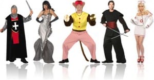 fantasias de carnaval medieval, sereia, macaco, ninja e enfermeira fantasias 7 300x157 60 Sugestões de Fantasias de Carnaval, em Inglês Português