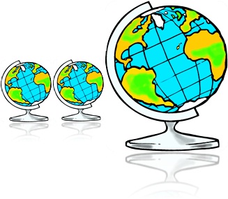 globo terrestre continentes oceanos américa do sul, américa do norte, áfrica, europa, ásia, oceania
