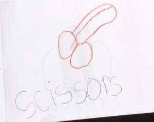 funny answer, pérolas de estudantes, tesoura, scissors, penis