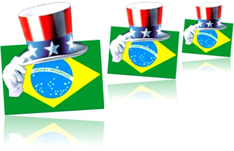 brazilian english, bandeira do brasil, tio sam, estados unidos da américa