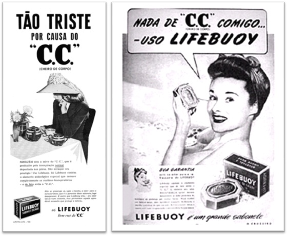antigas propagandas do sabonete lifebuoy contra c.c., unilever