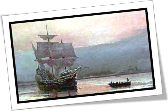Mayflower na Baía de Plymouth, William Halsall
