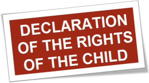 declaration of the rights of the child, declaração dos direitos da criança