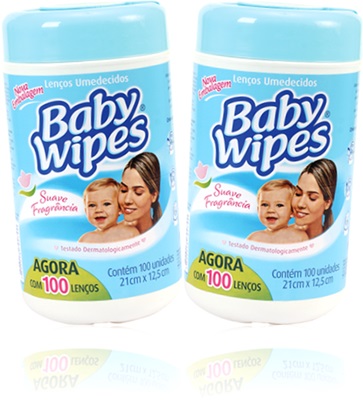 lenços descartáveis umedecidos baby wipes para limpeza de bebê