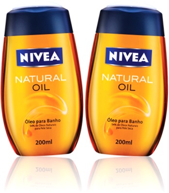 óleo para banho nivea natural oil