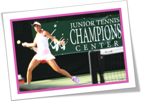 menina jogando tênis, junior tennis champions center