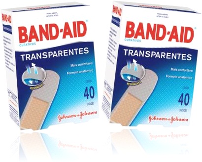 band-aid transparente curativo adesivo johnson & johnson