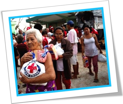 red cross, distribuição de alimentos, vítimas de terremoto