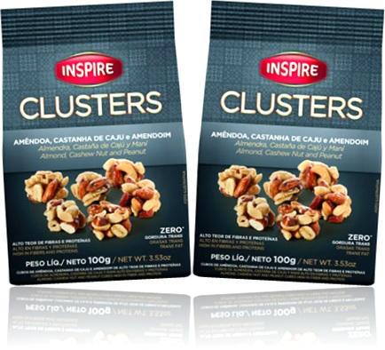 clusters inspire alimentos amêndoa castanha de caju e amendoim