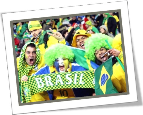 they fanaticized the brazilian crowd, torcedores brasileiros gritando