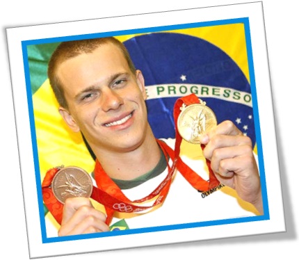 nadador natação cesar cielo medalhas olímpicas esporte show olimpíadas