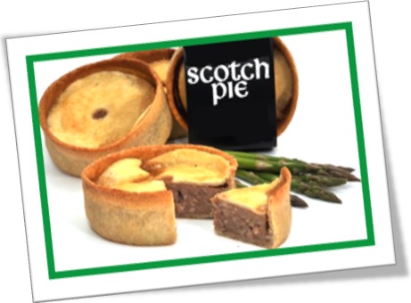 scotch pie torta escocesa com aspargo culinária da escócia alimento