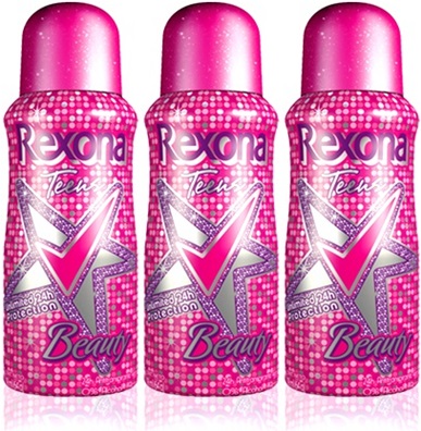 desodorante rexona teens beauty rosa adolescentes moças jovens