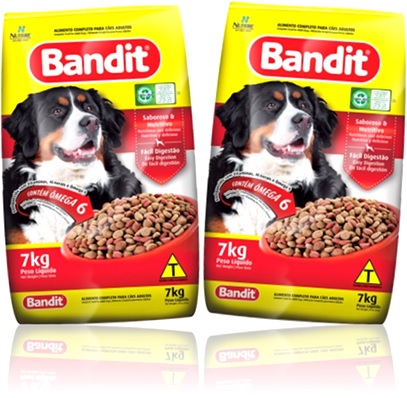 ração para cachorro de raça, alimento para cães adultos bandit
