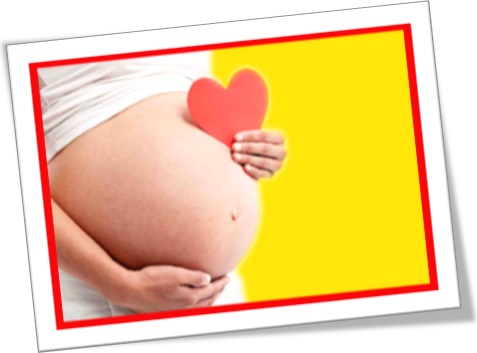barriga de mulher grávida, barrigão de gravidez, coração de papel, mãe