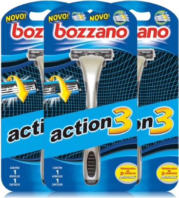 bozzano, aparelho lâmina barbear, action, barba, bigode, barbeador