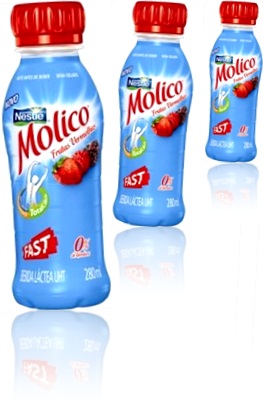 nestlé molico fast bebida láctea light sabor frutas vermelhas