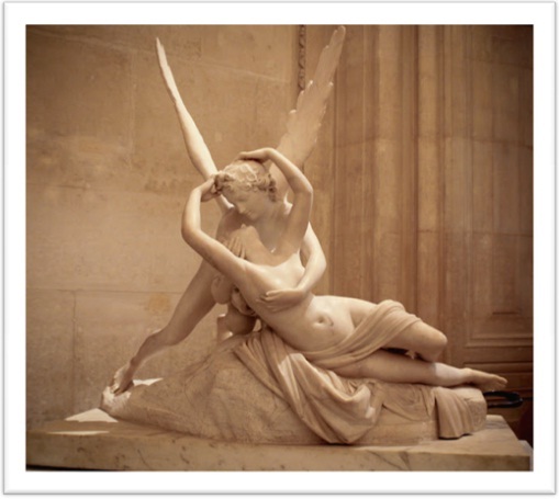 Psyche revived by the kiss of Eros -  Antonio Canova, Louvre