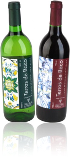 vinhos branco e tinto terras de baco, portugal, português, mitologia