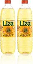 garrafas plásticas de óleo de semente de girassol marca liza