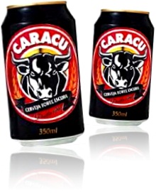 latas de cerveja forte e escura caracu ambev cara de cu