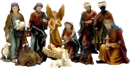 presépio de natal, feliz natal e ano novo, reis magos, josé, maria, jesus, anjos