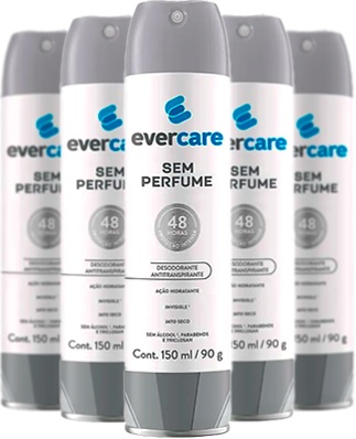 desodorante evercare, sem perfume, ever em ingles