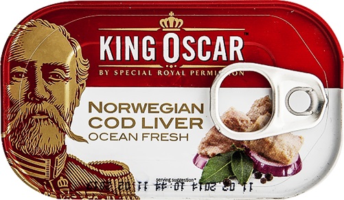 adjetivos pátrios, fígado de bacalhau norueguês, norwegian cod liver, king oscar