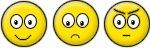 emoticon smiley happy sad angry feliz triste chateado com raiva