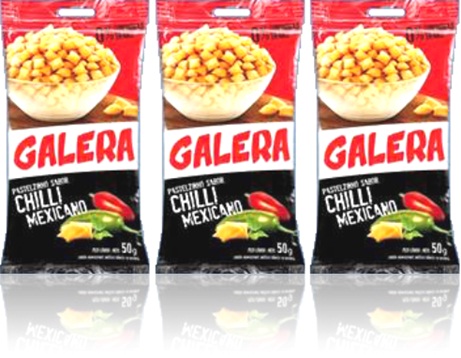 salgadinho galera mabel sabor chilli mexicano, pimenta malagueta