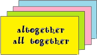 dicas de inglês diferença entre altogether versus all together