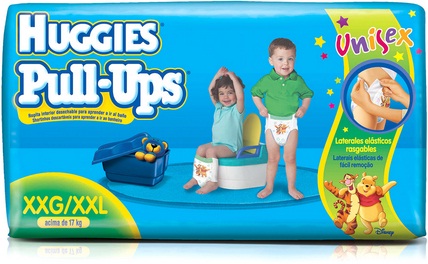 fraldas descartáveis huggies pull-ups unissex menino, menina, coco, xixi