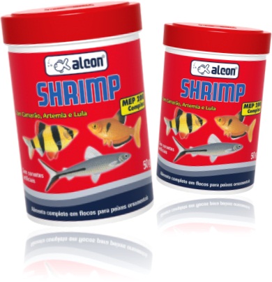 ração para peixes ornamentais alcon pet shrimp sabor camarão