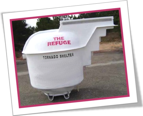 tornado shelter, abrigo contra tornado e tempestade