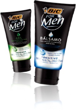 gel e bálsamo após barba bic for men nutre hidrata e refresca a pele