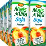 leite de soja yoki mais vita sabor pêssego zero lactose fonte de vitaminas