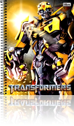 caderno universitário tilibra transformers, caderno de matéria