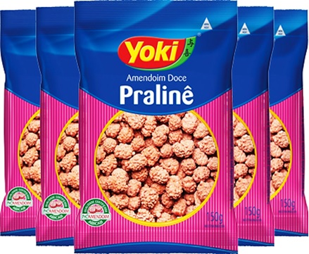 produtos yoki amendoim doce pralinê, grãos, torrados, açúcar, lanche, snack