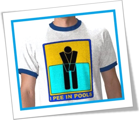 I pee in pools, mijar nas piscinas