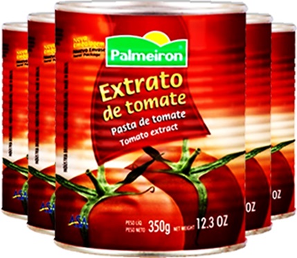 extrato de tomate palmeiron, tomato extract, tomato puree, paste, sauce