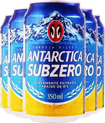 temperatura, cerveja antarctica subzero, latas