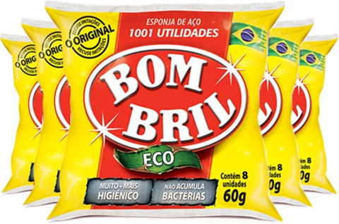 metonímia, esponja de aço bombril, 1001 utilidades, lava panelas, talheres, louça