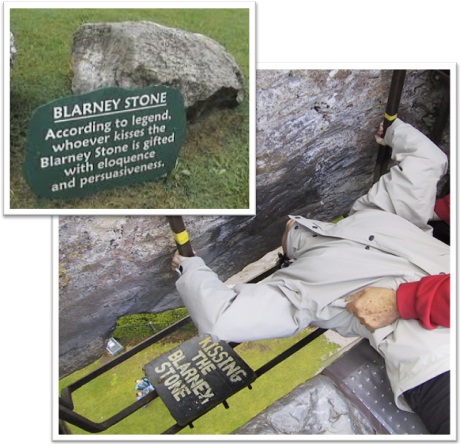 kissing the blarney stone, beijando a pedra blarney, irlanda, castelo