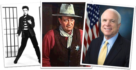 famous scots-irish americans, elvis presley, john wayne, john mccain, inglês