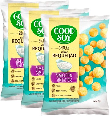 good soy snacks sabor requeijão sem gluten sem lactose