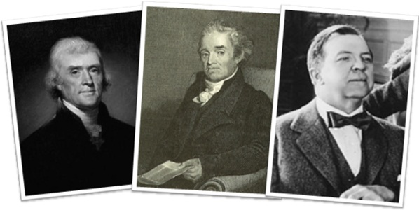 thomas jefferson, noah webster, rupert hughes