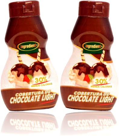 ingredient cobertura de chocolate light para sorvete