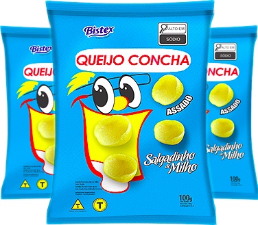 salgadinho de milho queijo concha bistex aperitivo lanche petisco