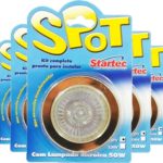 kit completo spot startec lampada diocroica 50w